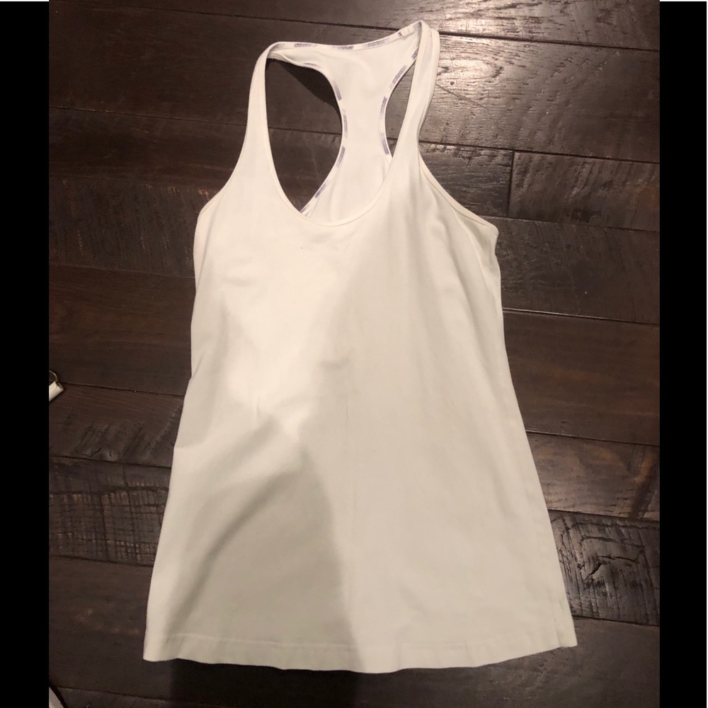 Lululemon white CRB tank, size 6